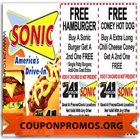 coupon codes for sonic